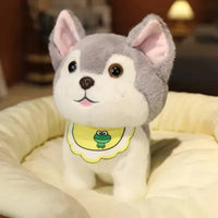 Kawaii Bib Husky Plush Toy (20 cm) - Bear Hugs