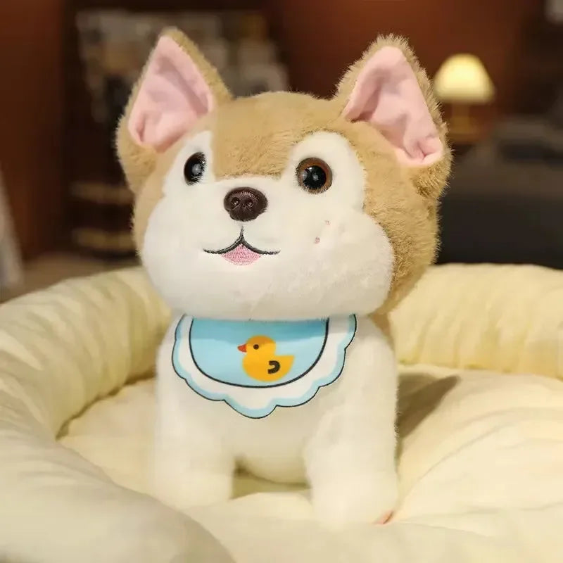 Kawaii Bib Husky Plush Toy (20 cm) - Bear Hugs