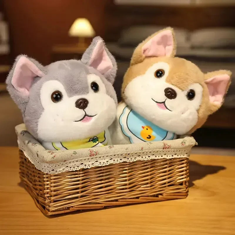 Kawaii Bib Husky Plush Toy (20 cm) - Bear Hugs