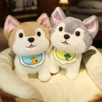 Kawaii Bib Husky Plush Toy (20 cm) - Bear Hugs
