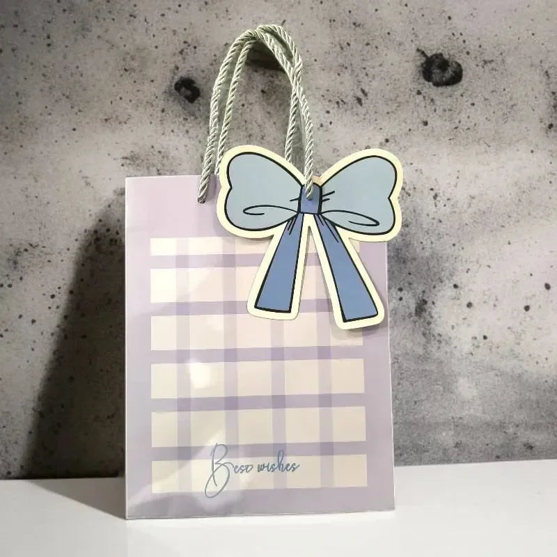 Kawaii Bow Paper Gift Bag - Bear Hugs