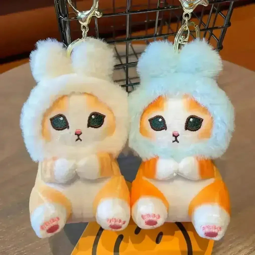 Kawaii Cat Mofusand Keychain - Bear Hugs