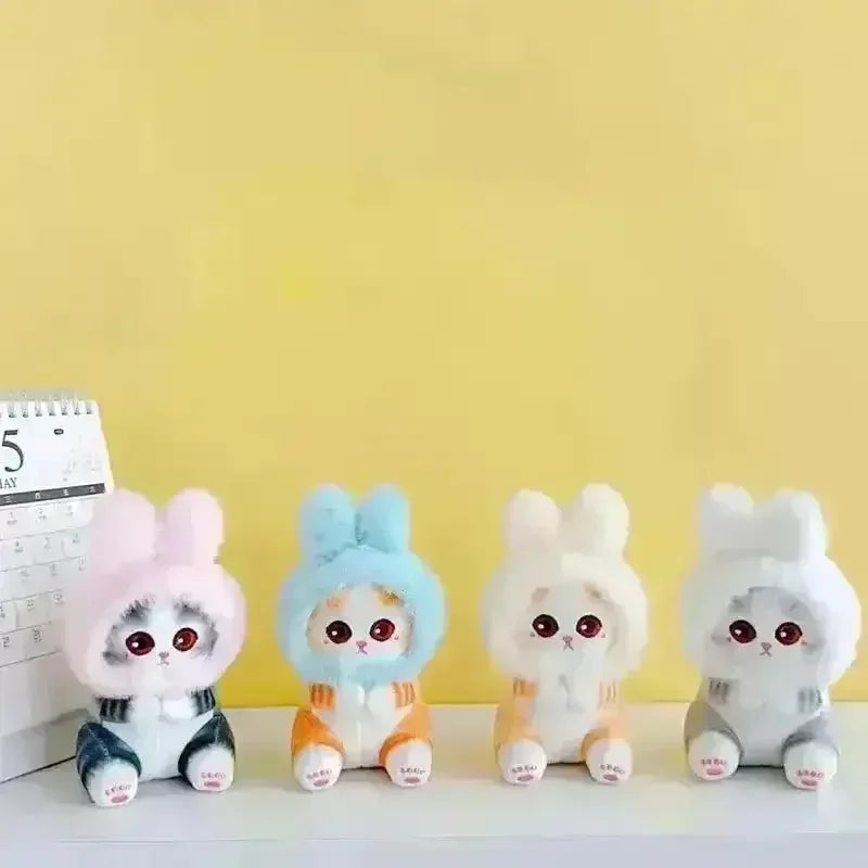 Kawaii Cat Mofusand Keychain - Bear Hugs