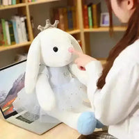 Kawaii Crown Bunny Plush Toy (45 cm) - Bear Hugs
