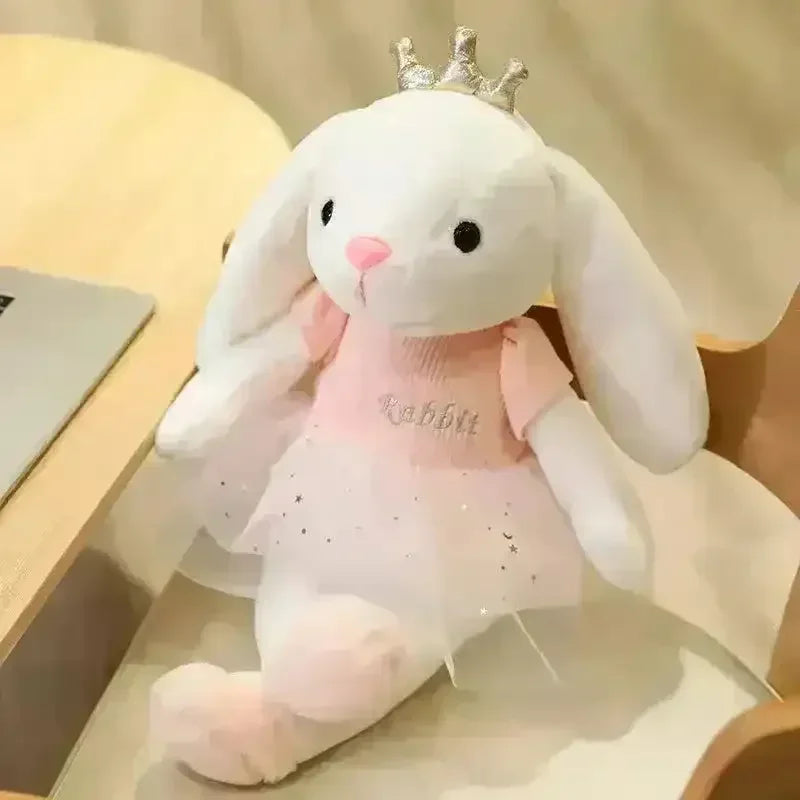 Kawaii Crown Bunny Plush Toy (45 cm) - Bear Hugs