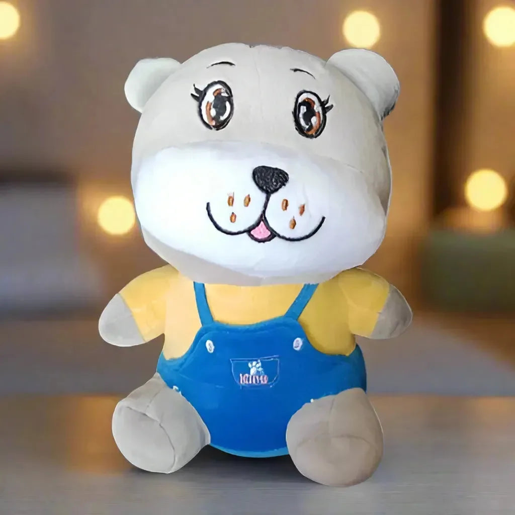 Kawaii Dungaree Dog Plush Toy (25 cm) - Bear Hugs