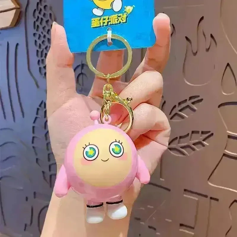 Kawaii Eggparty Premium Keychain - Bear Hugs