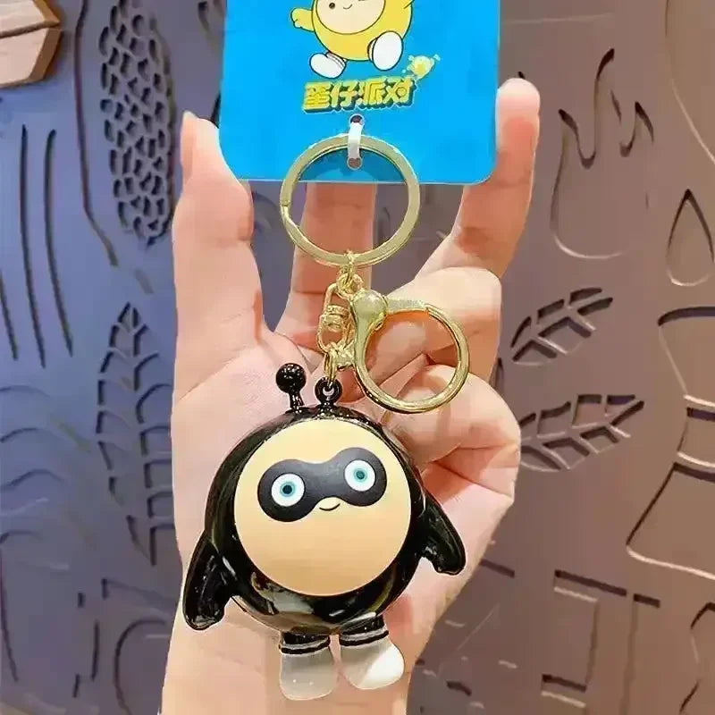 Kawaii Eggparty Premium Keychain - Bear Hugs