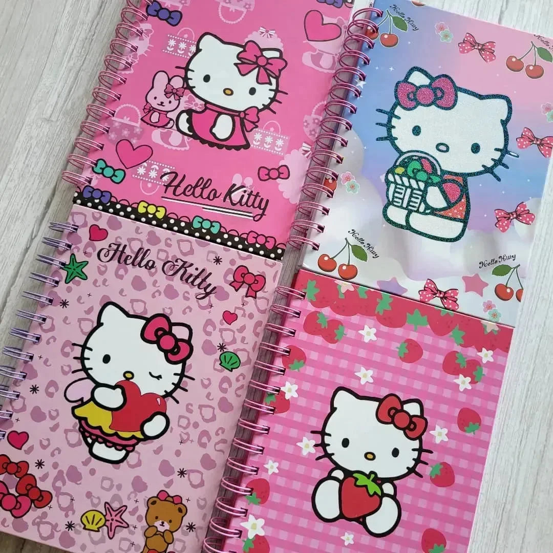 Kawaii Hello Kitty A5 Spiral Notebook - Bear Hugs