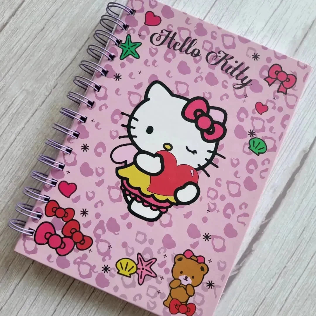 Kawaii Hello Kitty A5 Spiral Notebook - Bear Hugs