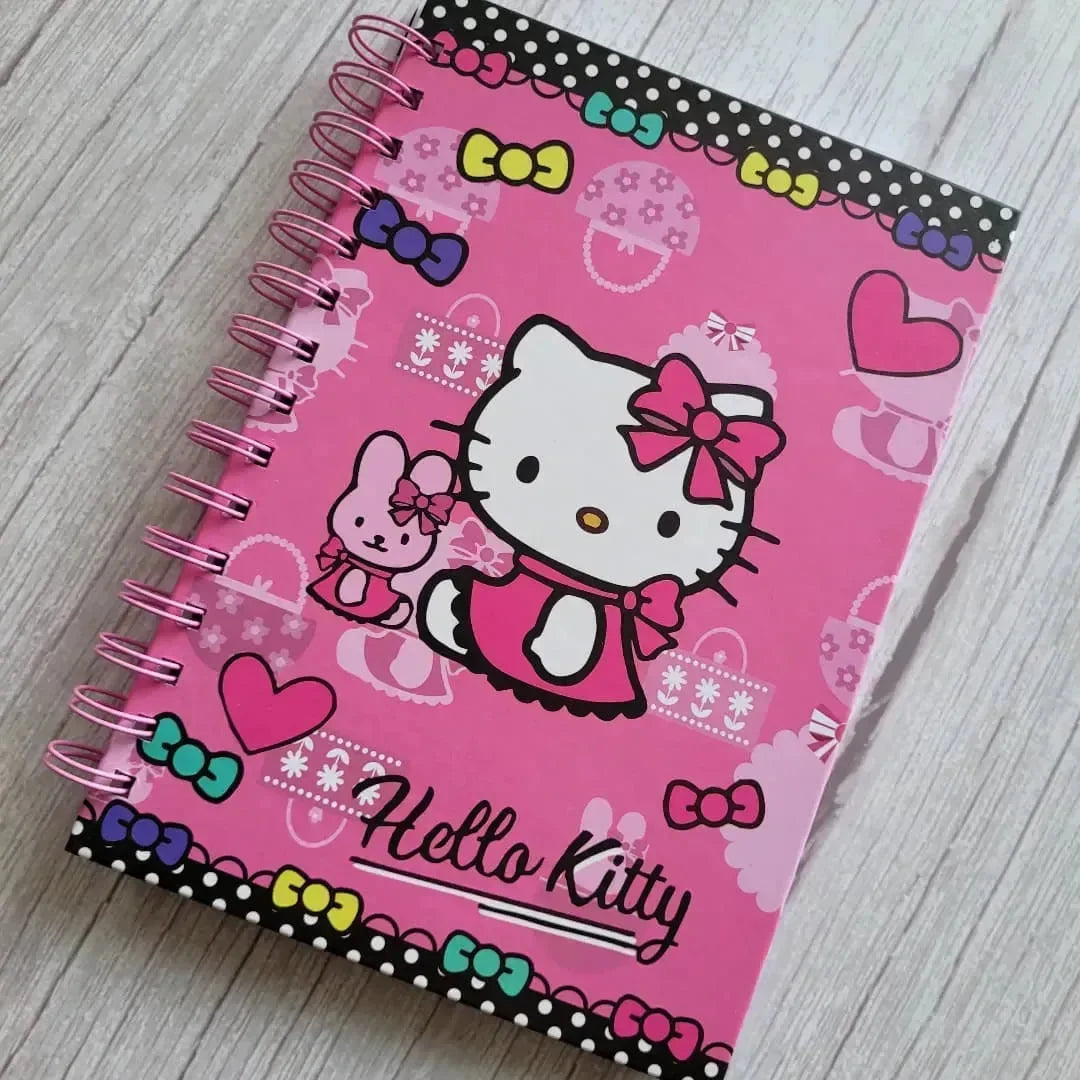 Kawaii Hello Kitty A5 Spiral Notebook - Bear Hugs