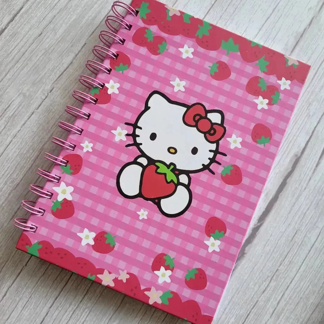 Kawaii Hello Kitty A5 Spiral Notebook - Bear Hugs
