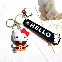 Kawaii Hello Kitty Cosplay 3D Keychain - Bear Hugs