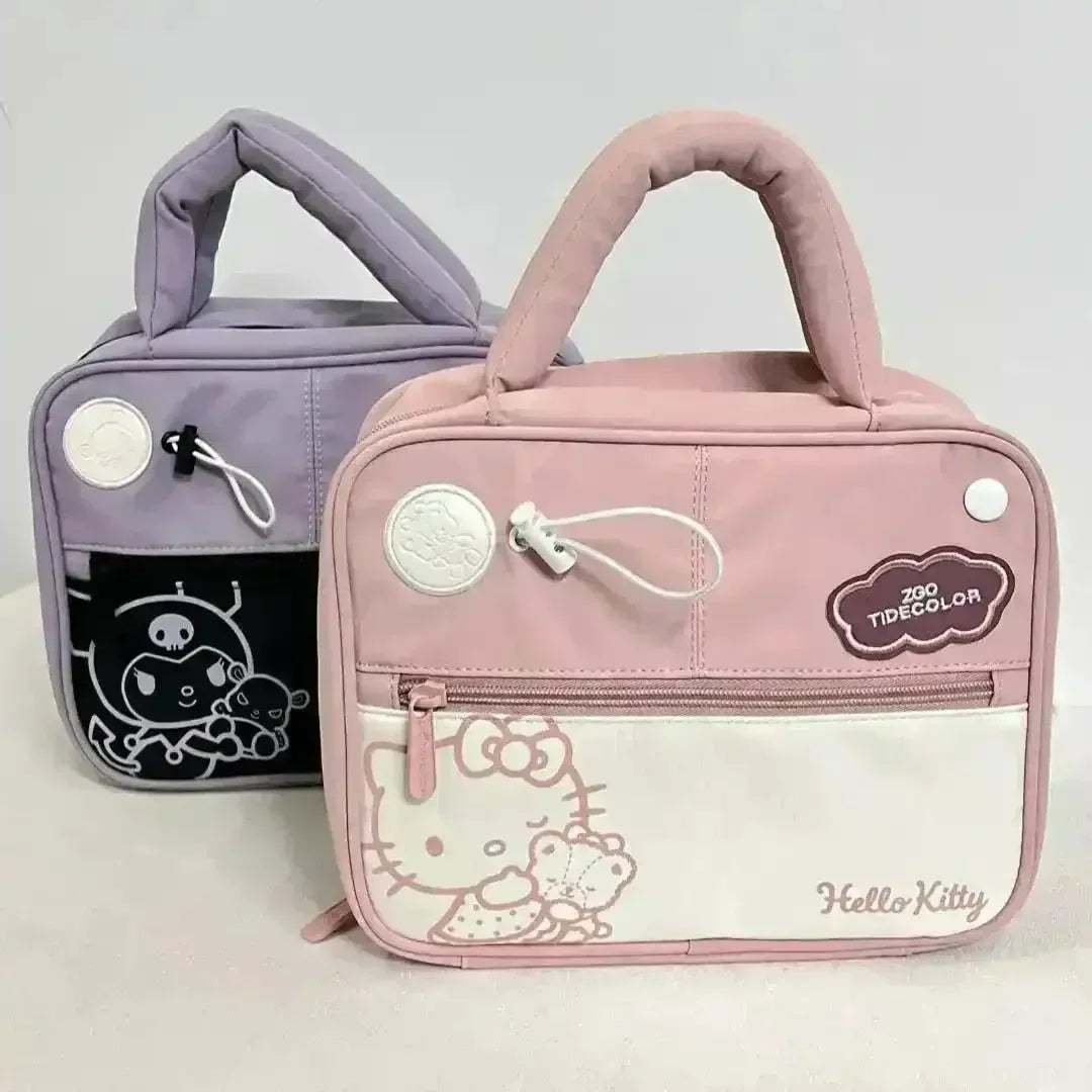 Kawaii Kuromi and Hello Kitty Makeup Bag - Bear Hugs