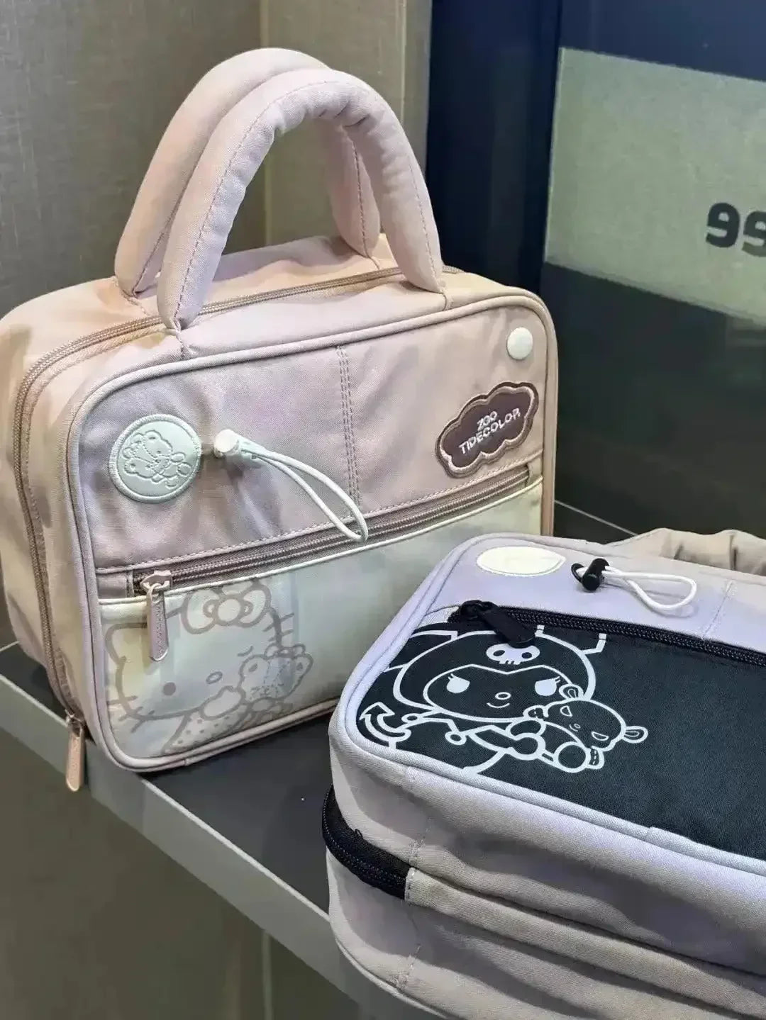 Kawaii Kuromi and Hello Kitty Makeup Bag - Bear Hugs