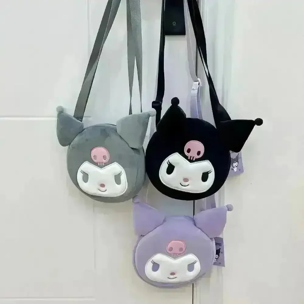 Kawaii Kuromi Plush Cross Body Bag - Bear Hugs