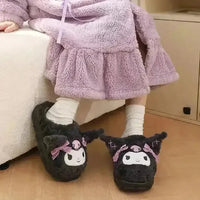 Kawaii Kuromi Plush Slippers - Bear Hugs