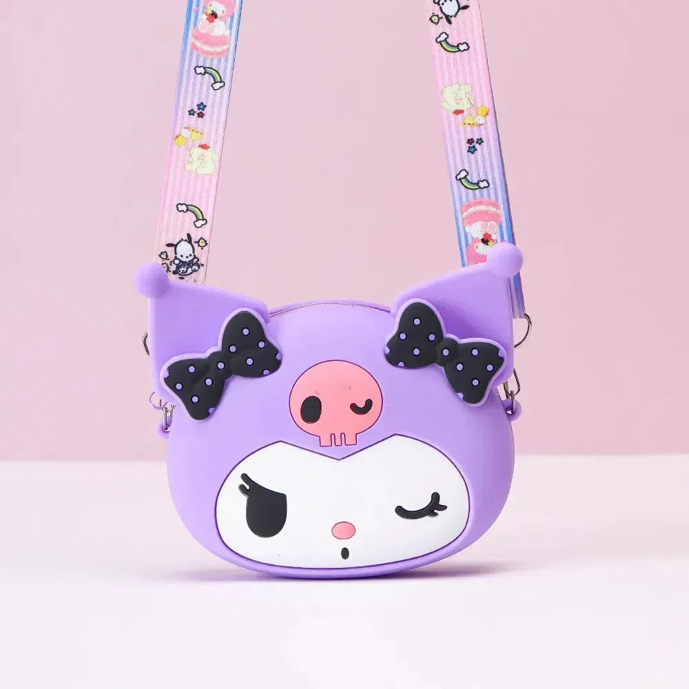Kawaii Kuromi Silicon Sling Bag - Bear Hugs