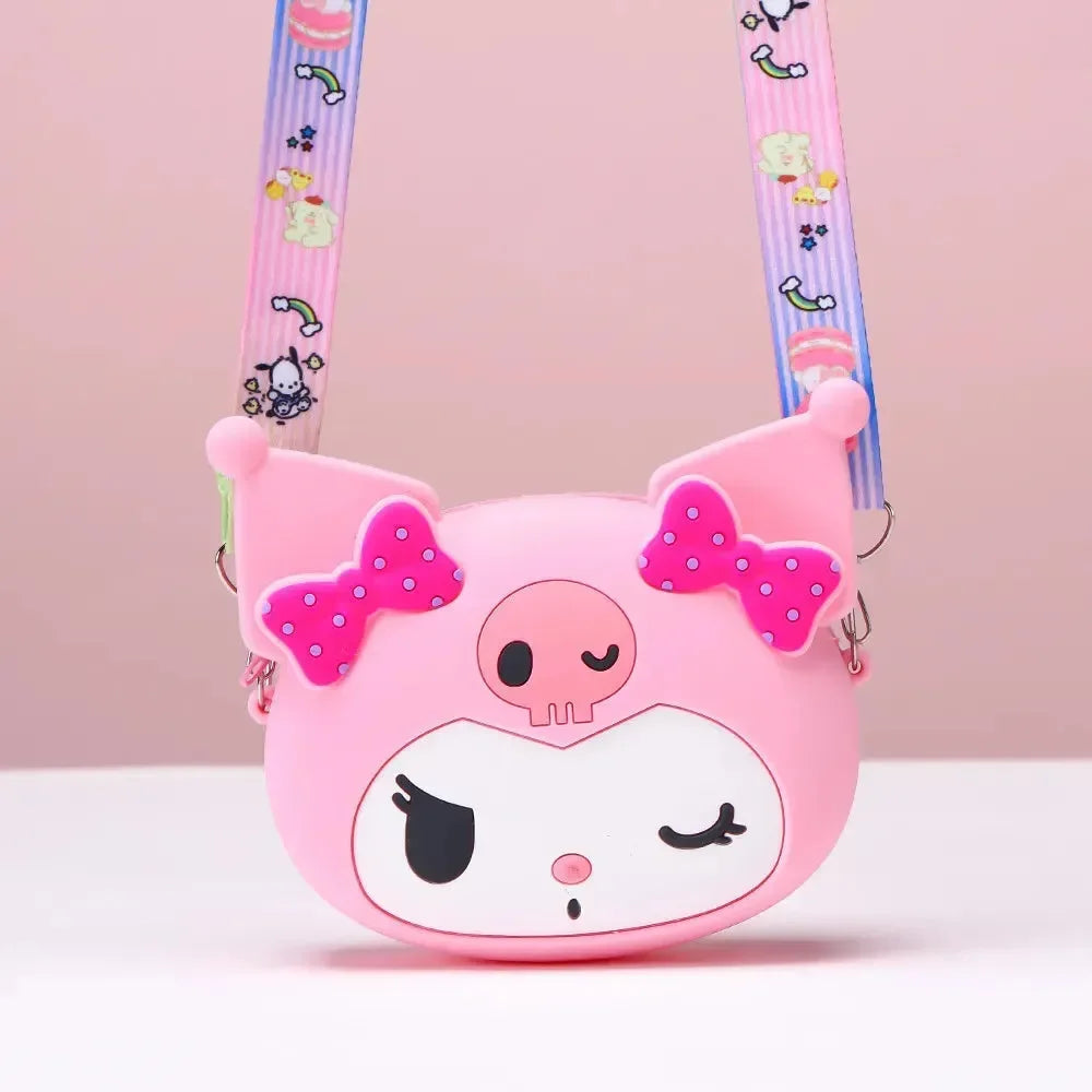 Kawaii Kuromi Silicon Sling Bag - Bear Hugs
