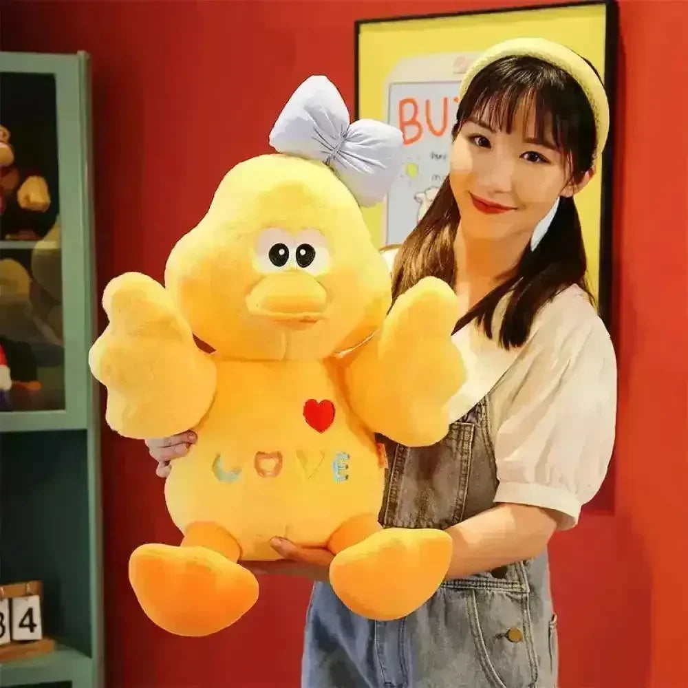 Kawaii Love Duck Plush Doll - Bear Hugs