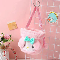 Kawaii My Melody Plush Sling Bag - Bear Hugs