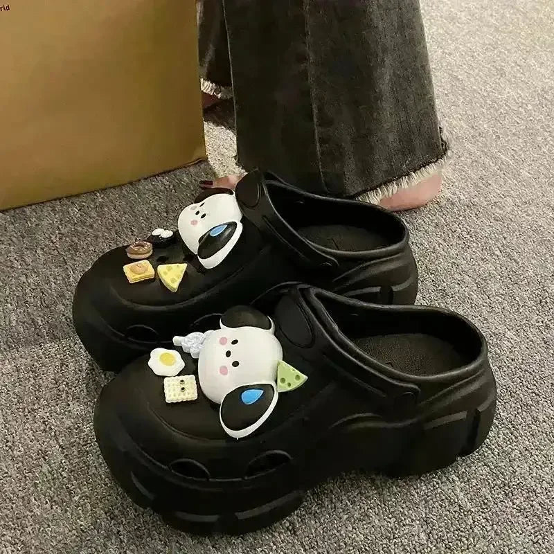 Kawaii Pochacco Platform Clogs - Bear Hugs