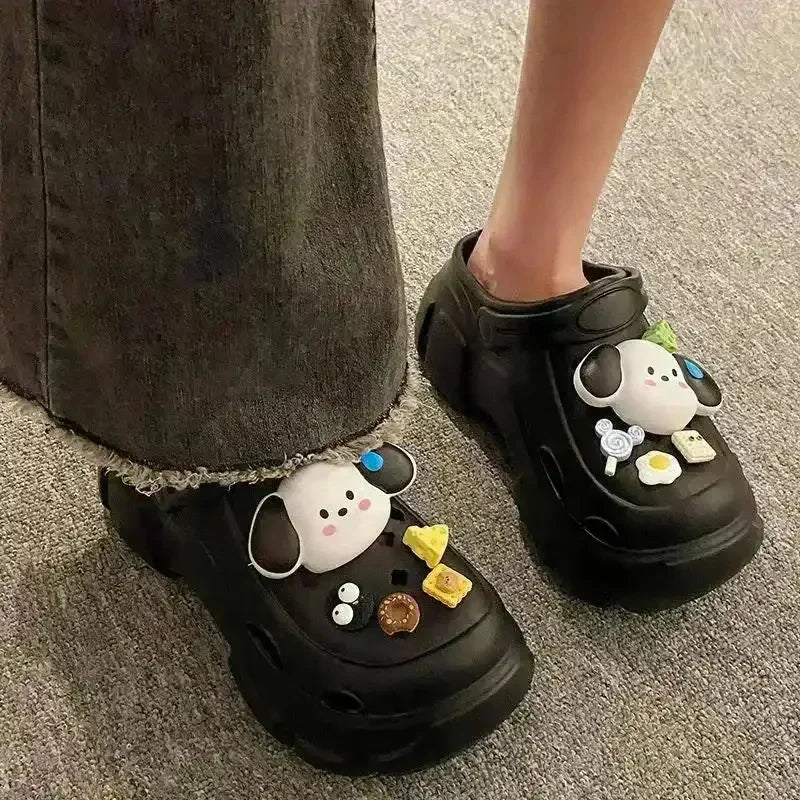 Kawaii Pochacco Platform Clogs - Bear Hugs