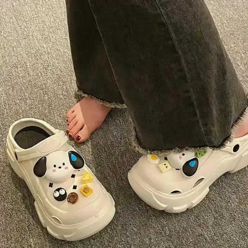 Kawaii Pochacco Platform Clogs - Bear Hugs