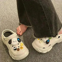 Kawaii Pochacco Platform Clogs - Bear Hugs