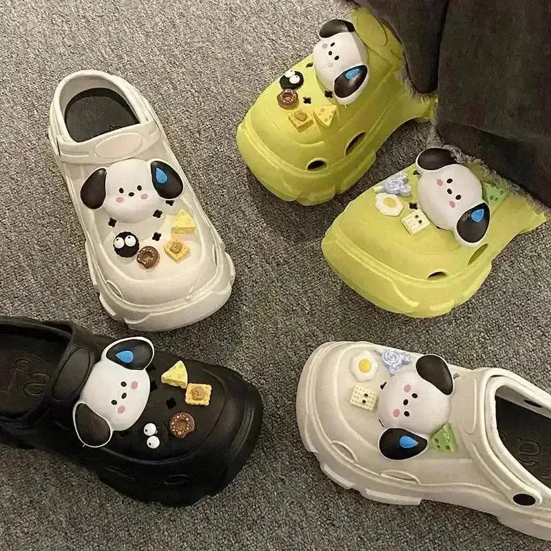 Kawaii Pochacco Platform Clogs - Bear Hugs