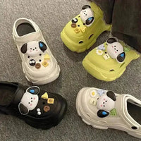 Kawaii Pochacco Platform Clogs - Bear Hugs
