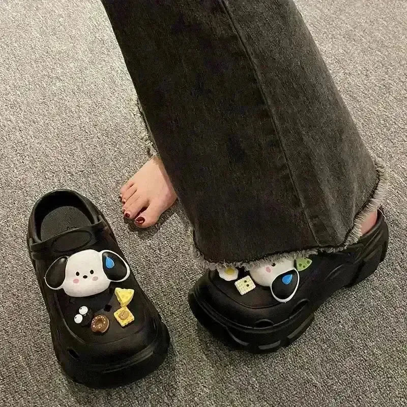 Kawaii Pochacco Platform Clogs - Bear Hugs