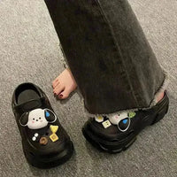 Kawaii Pochacco Platform Clogs - Bear Hugs