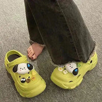 Kawaii Pochacco Platform Clogs - Bear Hugs