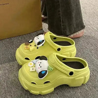 Kawaii Pochacco Platform Clogs - Bear Hugs