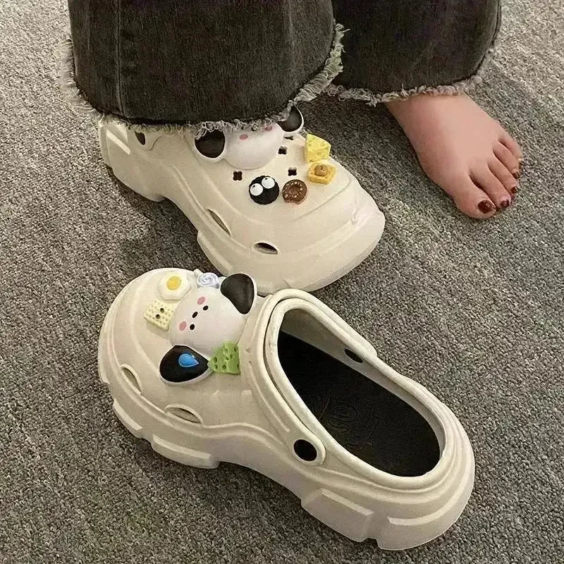 Kawaii Pochacco Platform Clogs - Bear Hugs