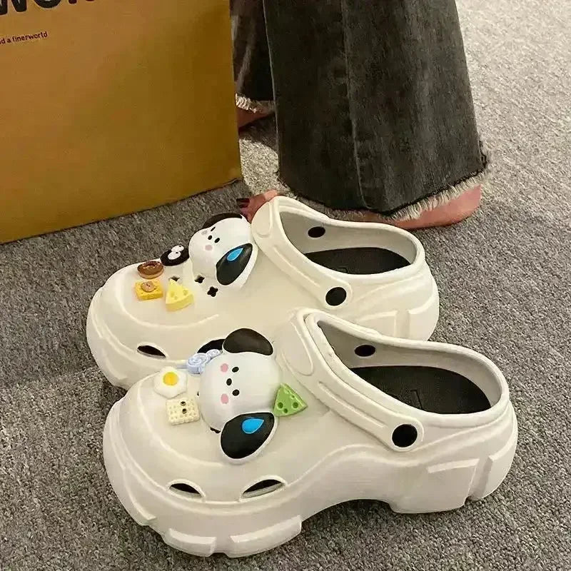 Kawaii Pochacco Platform Clogs - Bear Hugs
