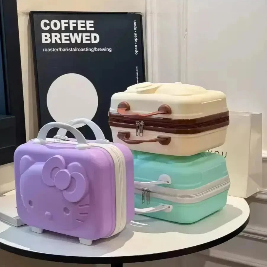 Kawaii Sanrio Portable Mini Suitcase - Bear Hugs
