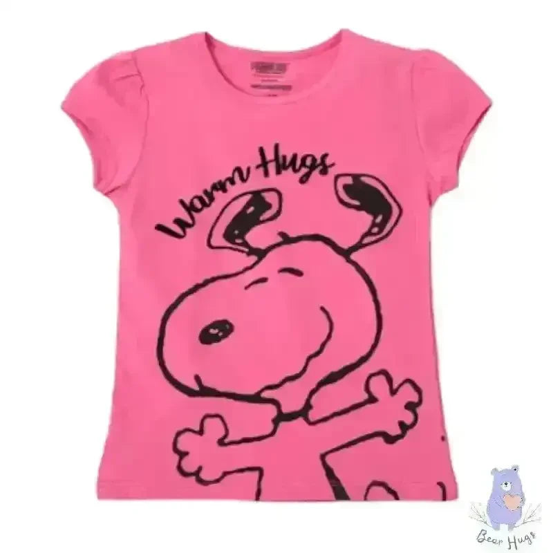 Kids Printed Round-Neck T-shirt - Bear Hugs