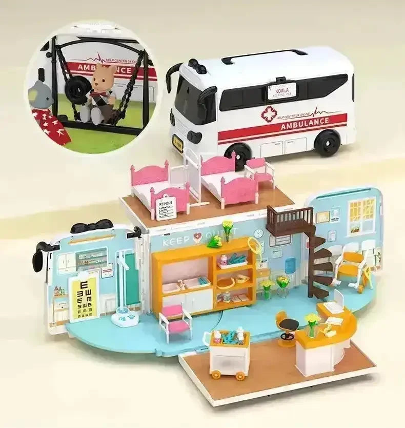 Koala Tour Bus Pretend Play Kids Set - Bear Hugs