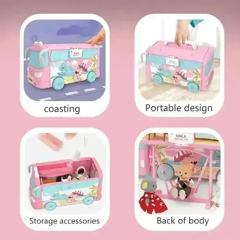 Koala Tour Bus Pretend Play Kids Set - Bear Hugs