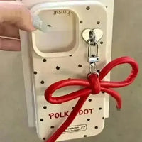 Korean Spotted Bow Phone Case (For iPhones) - Bear Hugs