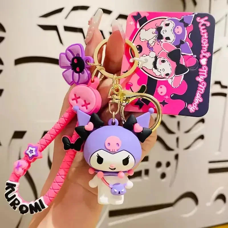 Kuromi & My Melody Buddy Keychain - Bear Hugs