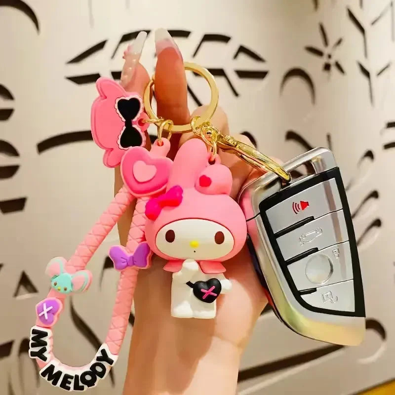 Kuromi & My Melody Buddy Keychain - Bear Hugs