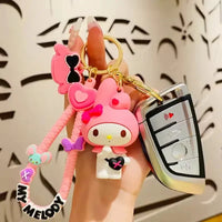Kuromi & My Melody Buddy Keychain - Bear Hugs