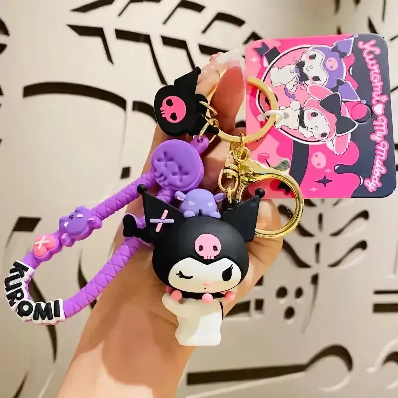 Kuromi & My Melody Buddy Keychain - Bear Hugs