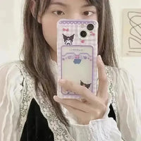 Kuromi & My Melody Duo Charm Case (For iPhones) - Bear Hugs