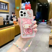 Kuromi & My Melody Figurine Case (For iPhones) - Bear Hugs