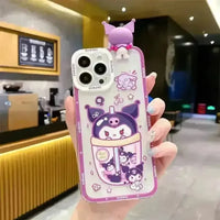 Kuromi & My Melody Figurine Case (For iPhones) - Bear Hugs