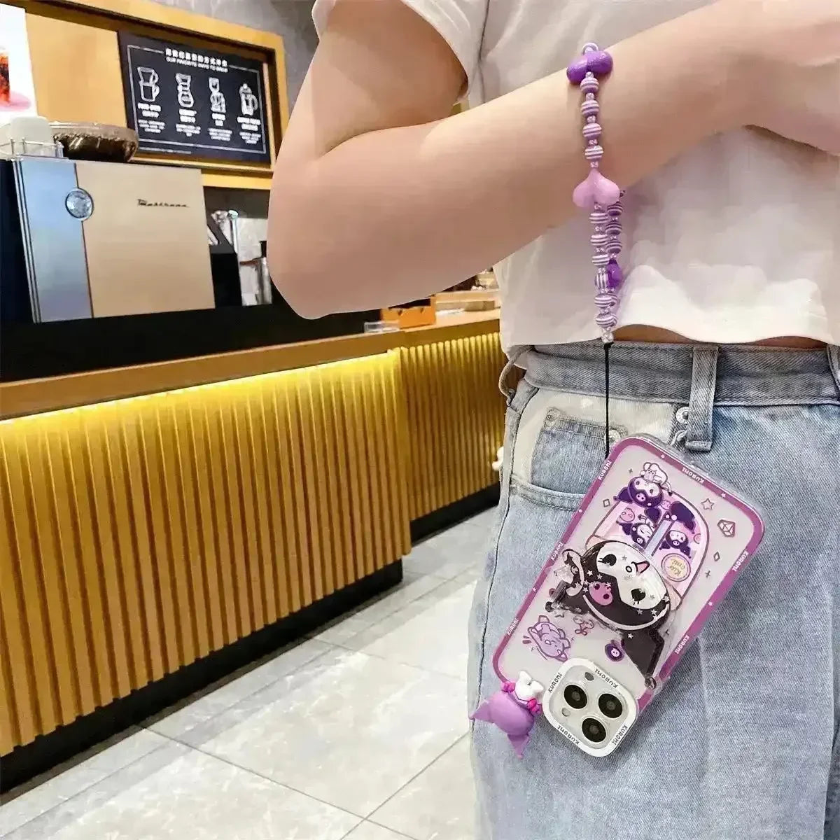 Kuromi & My Melody Figurine Case (For iPhones) - Bear Hugs